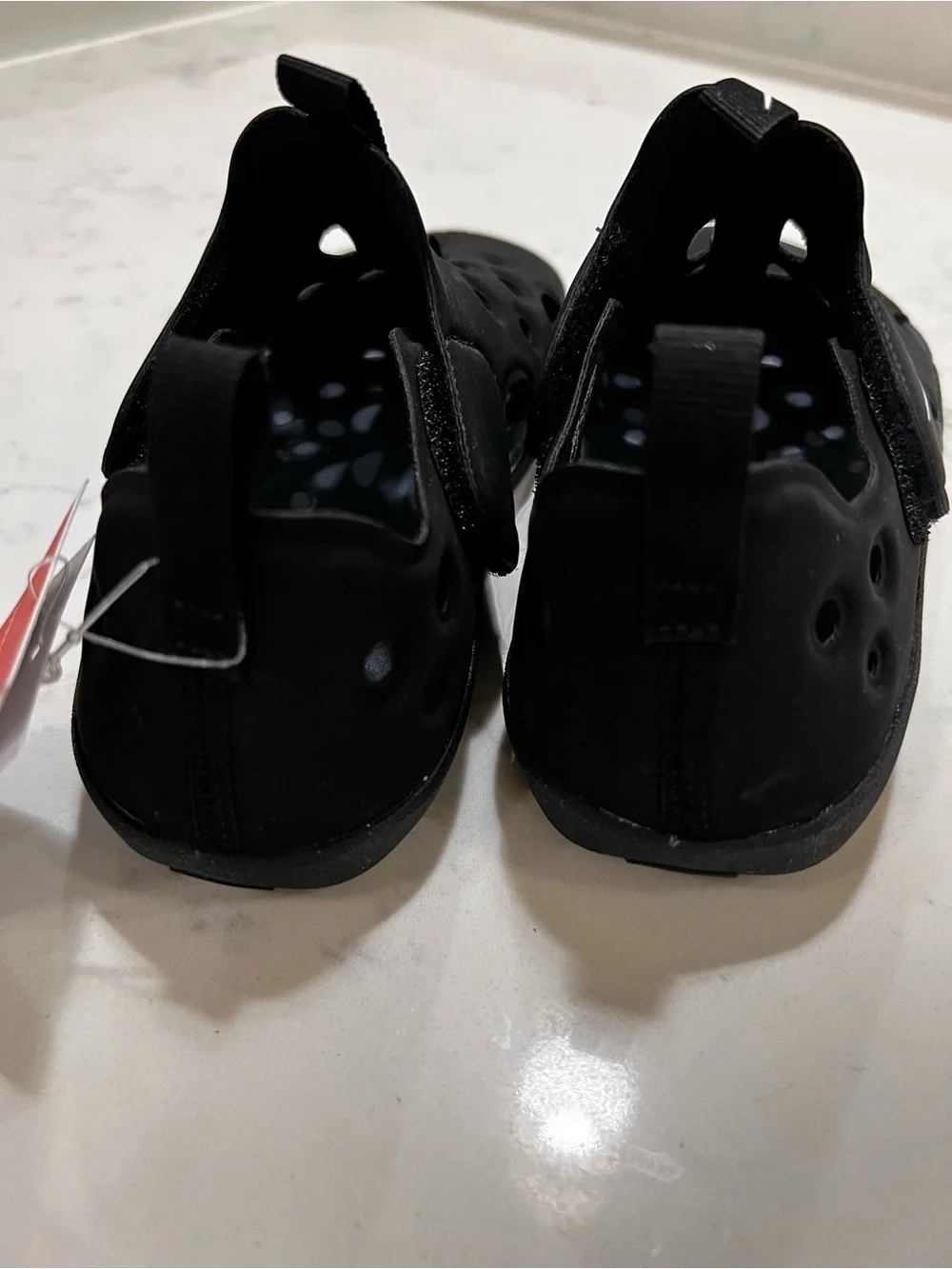 Nike Kids Black Water Shoes with Slip-On Pull Tabs